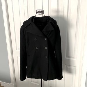 Canadian Made Black Wool Peacoat